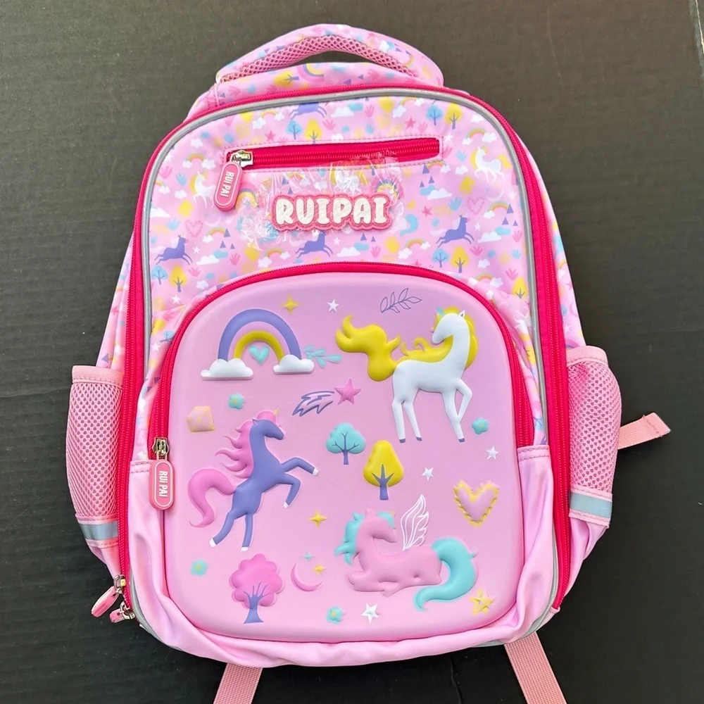 New RUIPAI Embossed Waterproof anti-hunchback backpack for students
